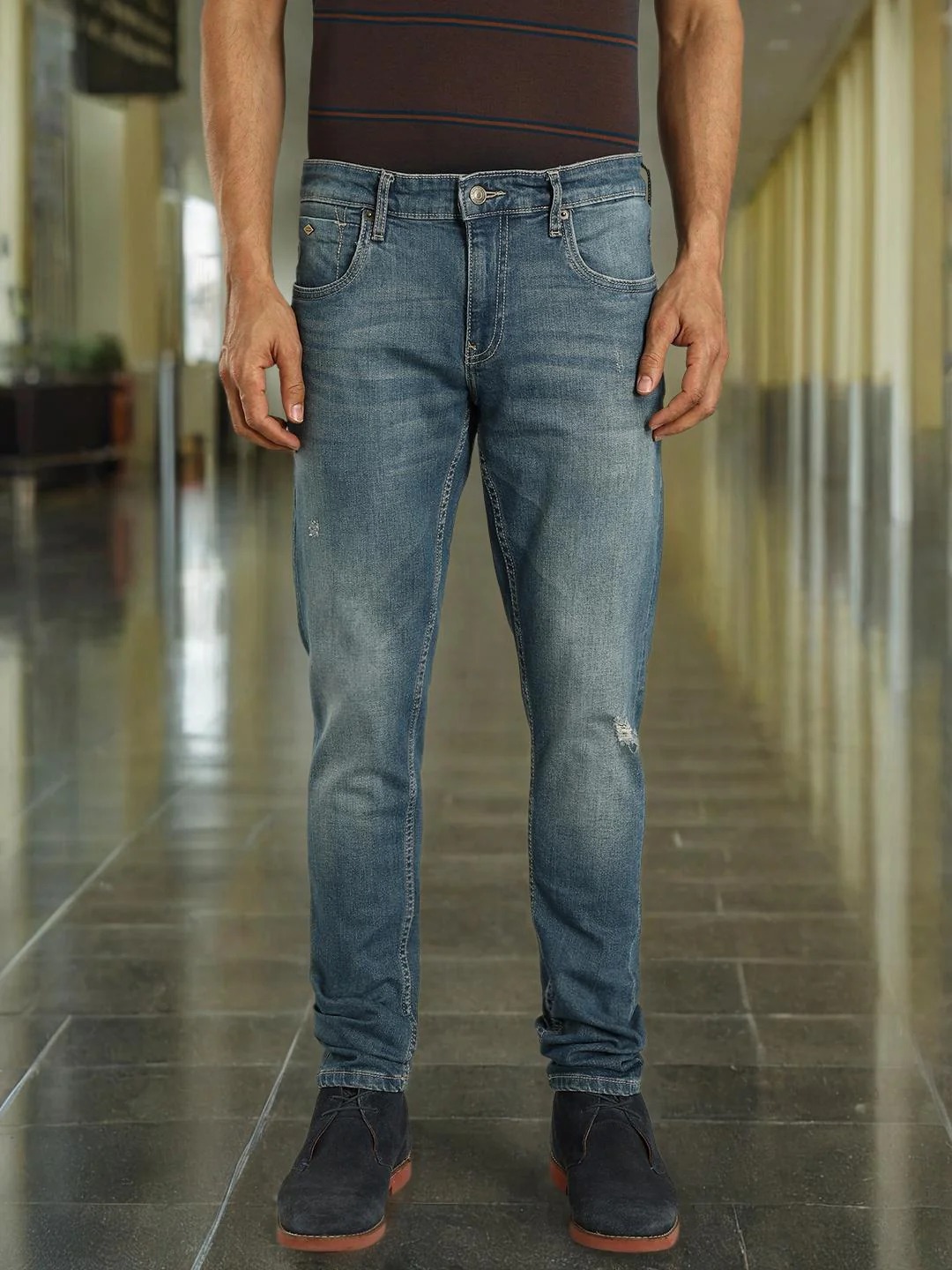 Indian Terrain Men Blue Jeans